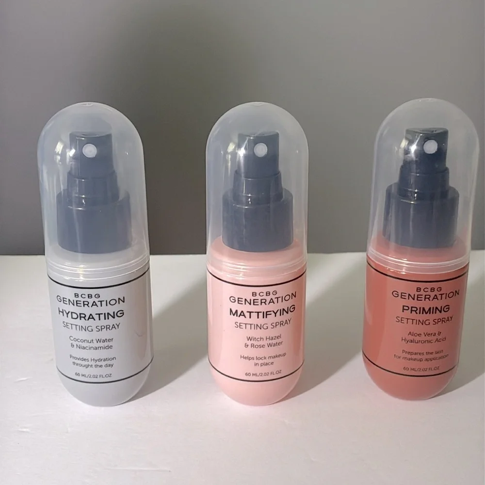 ✨🌿BCBG Generation Setting Spray Trio – Primer, Mattifying & Hydrating